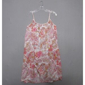 Papinelle Ella Strappy Nightie Small Floral Pockets Cotton Sateen Light Airy NWT